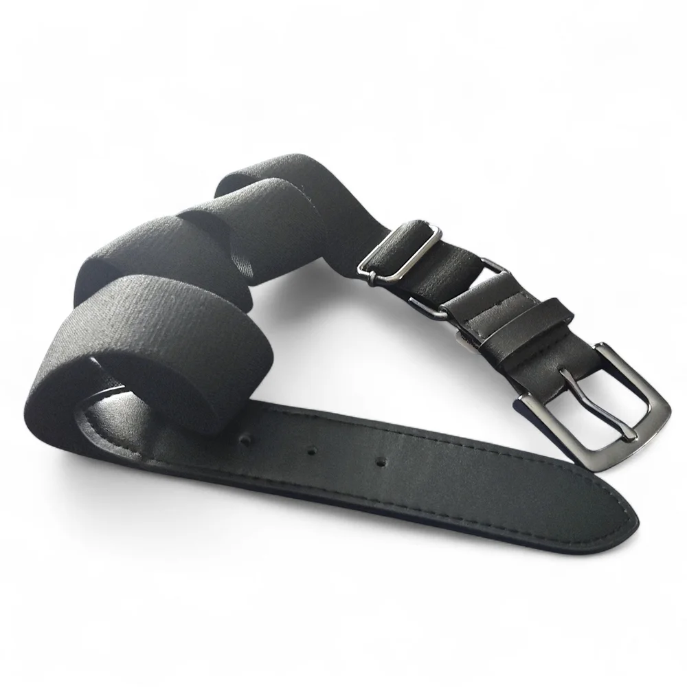 Nike Men's Belt in Black and Silver - Picture 8 of 10